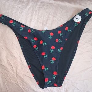 High-leg swimsuit bikini bottom